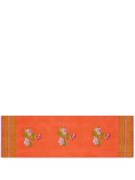 Lisa Corti chemin de table rectangulaire Tea Flower - Orange