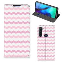 Motorola Moto G Pro | Hoesje met Magneet | Waves Roze