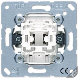 JUNG 534 U Drukknopschakelaar 1P Metallic, Wit