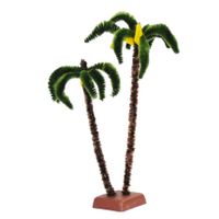 Miniatuur beeldje palmboom - 22 cm - kunststof Miniatuur beeldje palmboom - 22 cm - kunststof