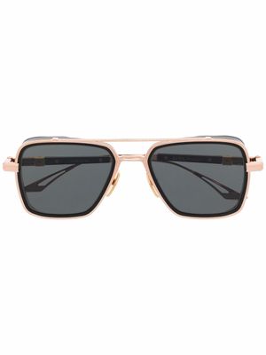 Dita Eyewear lunettes de soleil à monture carrée oversize - Or