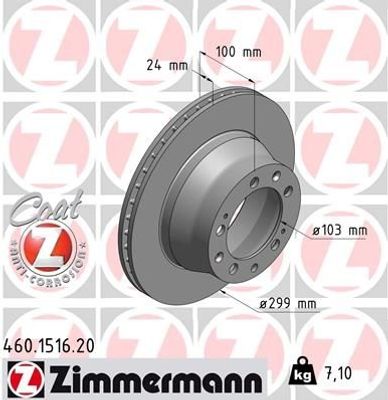 Remschijf Coat Z 460151620
