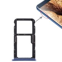SIM-kaart lade + SIM-kaart lade/micro SD-kaart voor Huawei Maimang 6 (blauw)