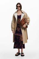 Gecombineerde trenchcoat - BROWN - L - thumbnail