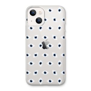 Eyes pattern: iPhone 13 Transparant Hoesje