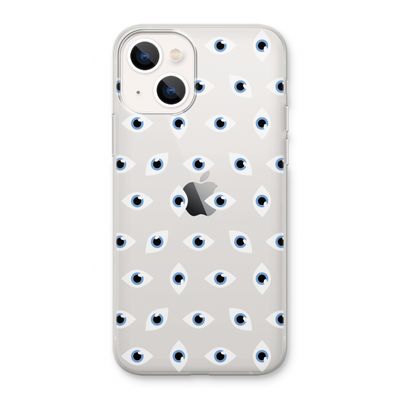 Eyes pattern: iPhone 13 Transparant Hoesje