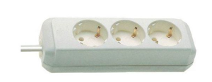 Brennenstuhl Eco-Line Stekkerdoos 3 voudig wit 1,5m H05VV-F 3G1,5 - 1158610015