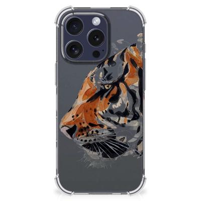 Back Cover iPhone 16 Pro Watercolor Tiger