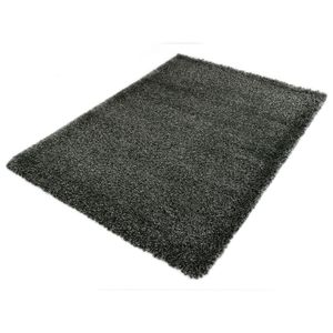 Vloerkleed Shaggy Deluxe 5533-90 Black-Melange 120 x 170 cm