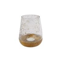 Sfeerlicht druppel glas/hout steenslag