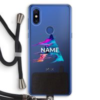Abstract Spectrum: Xiaomi Mi Mix 3 Transparant Hoesje met koord