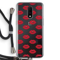 Lips: OnePlus 7 Transparant Hoesje met koord Lips: OnePlus 7 Transparant Hoesje met koord