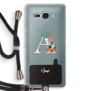 Pink Bouquet: Sony Xperia XZ2 Compact Transparant Hoesje met koord