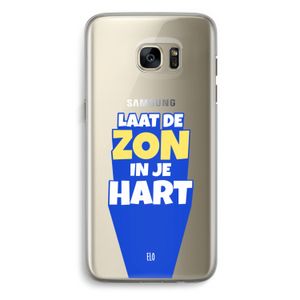 Laat de zon in je hart: Samsung Galaxy S7 Edge Transparant Hoesje