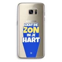 Laat de zon in je hart: Samsung Galaxy S7 Edge Transparant Hoesje