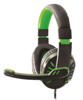 Esperanza EGH330G Koptelefoon met microfoon Hoofdband Zwart, Groen