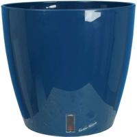 RIVIERA EVA NEW ronde bloembak - Kunststof - Diameter 46 cm - Blauw