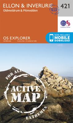 Wandelkaart - Topografische kaart 421 OS Explorer Map | Active Ellon / Inverurie | Ordnance Survey