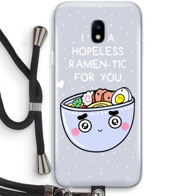 I'm A Hopeless Ramen-Tic For You: Samsung Galaxy J3 (2017) Transparant Hoesje met koord