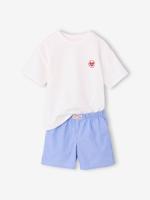 Pyjamashort jongen ecru