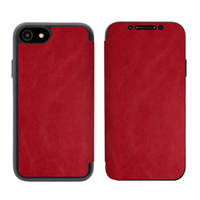 iPhone 12 Mini hoesje - Bookcase - Kunstleer - Siliconen - Rood - thumbnail