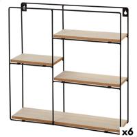 Kapstok Max Home Ijzer Hout MDF (6 Stuks)