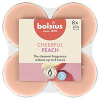 Bolsius maxilicht true scents peach 8 stuks