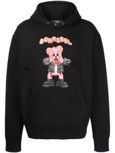 DOMREBEL hoodie Punk Bear - Noir