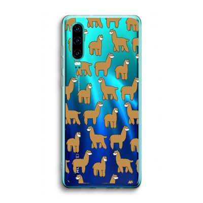 Alpacas: Huawei P30 Transparant Hoesje