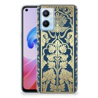 OPPO A96 | OPPO A76 TPU Case Beige Flowers - thumbnail