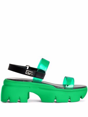 Giuseppe Zanotti sandales Apocalypse Summer en cuir - Vert