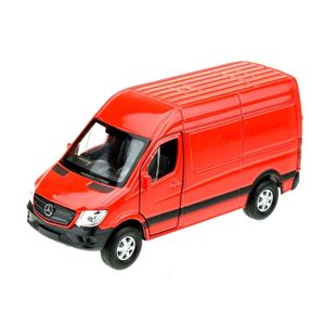 Modelauto Mercedes Benz Sprinter rood 1:34