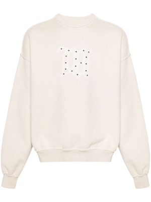 MISBHV sweat en coton à logo imprimé - Tons neutres