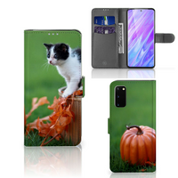 Samsung Galaxy S20 Telefoonhoesje met Pasjes Kitten - thumbnail