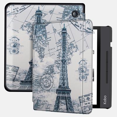 Lunso Kobo Libra H20 hoes (7 inch) - sleep cover - Eiffeltoren