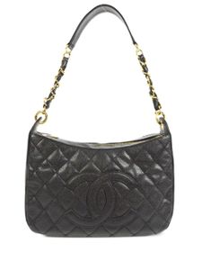 CHANEL Pre-Owned sac porté épaule à matelassage losanges CC (2002) - Noir