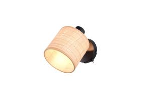 Trio Zwarte wandlampAimee met crème kap - R81851736
