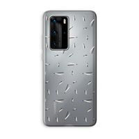 Hipster stripes: Huawei P40 Pro Transparant Hoesje