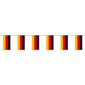 Papieren slinger vlaggetjes Duitsland 4 meter landen decoratie   -