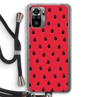 Watermelon: Xiaomi Redmi Note 10S Transparant Hoesje met koord Watermelon: Xiaomi Redmi Note 10S Transparant Hoesje met koord