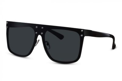 CWI zonnebril dames rechthoekig volledig omrand cat.3 zwart/zwart