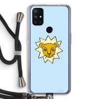 Kleine leeuw: OnePlus Nord N10 5G Transparant Hoesje met koord