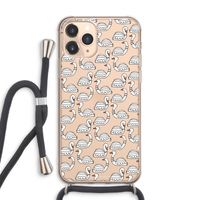 Zwanen: iPhone 11 Pro Max Transparant Hoesje met koord