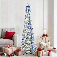 Kunstkerstboom met 150 LED met standaard Groen 180 cm PVC