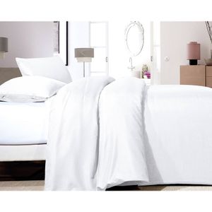 Zensation satin point white - dekbedovertrek: 2-persoons (200 cm)