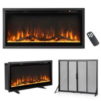 Ingebouwde Elektrische Haard en Veilige Vonkenbescherming Elektrische Haard en Haardscherm