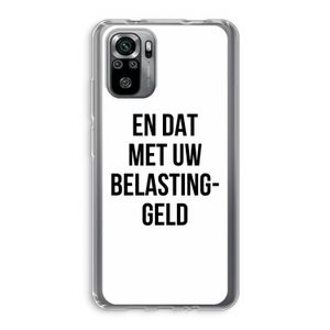 Belastinggeld: Xiaomi Redmi Note 10S Transparant Hoesje