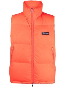 White:Space gilet Scott à design matelassé - Orange
