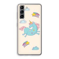 Vliegende eenhoorn: Samsung Galaxy S21 Transparant Hoesje