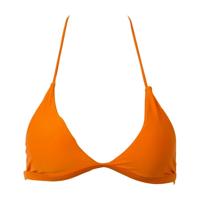 Zomer sexy Bikini's vrouwen badpak hoge taille zwemkleding zwemmen halter push up bikini gepolsterde beha Bralette badmode maat: S (oranje)